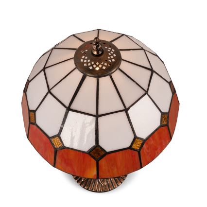 Brilagi - Candeeiro de mesa Tiffany em vitral SIENNA 1xE27/60W/230V