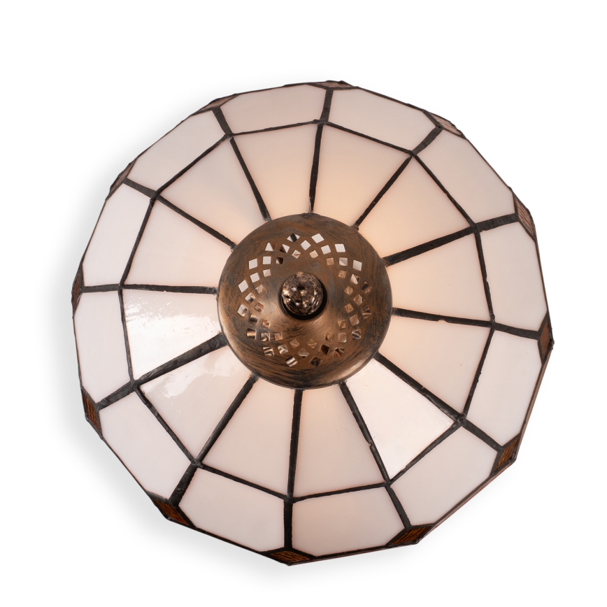 Brilagi - Candeeiro de mesa Tiffany em vitral SIENNA 1xE27/60W/230V