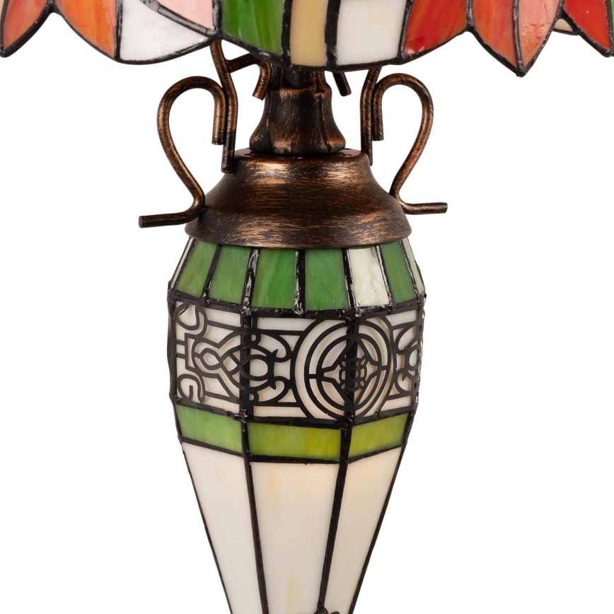 Brilagi - Candeeiro de mesa Tiffany em vitral SUNFLOWER 1xE27/60W/230V + 1xE14/40W