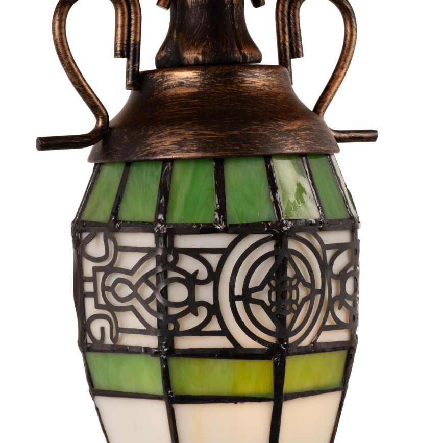 Brilagi - Candeeiro de mesa Tiffany em vitral SUNFLOWER 1xE27/60W/230V + 1xE14/40W