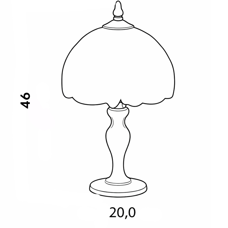 Brilagi - Candeeiro de mesa Tiffany em vitral SUNFLOWER 1xE27/60W/230V