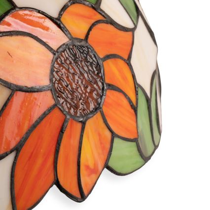Brilagi - Candeeiro de mesa Tiffany em vitral SUNFLOWER 1xE27/60W/230V