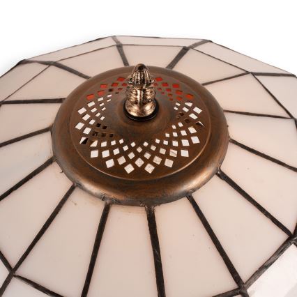 Brilagi - Candeeiro de mesa Tiffany SIENNA em vitral 1xE27/60W/230V