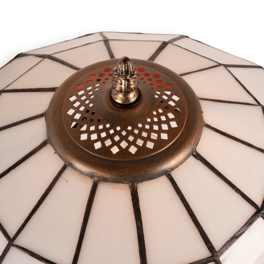 Brilagi - Candeeiro de mesa Tiffany SIENNA em vitral 1xE27/60W/230V