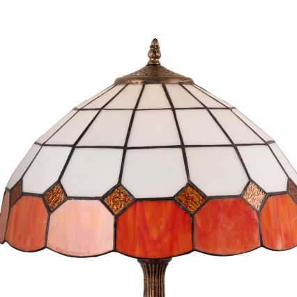Brilagi - Candeeiro de mesa Tiffany SIENNA em vitral 2xE27/60W/230V