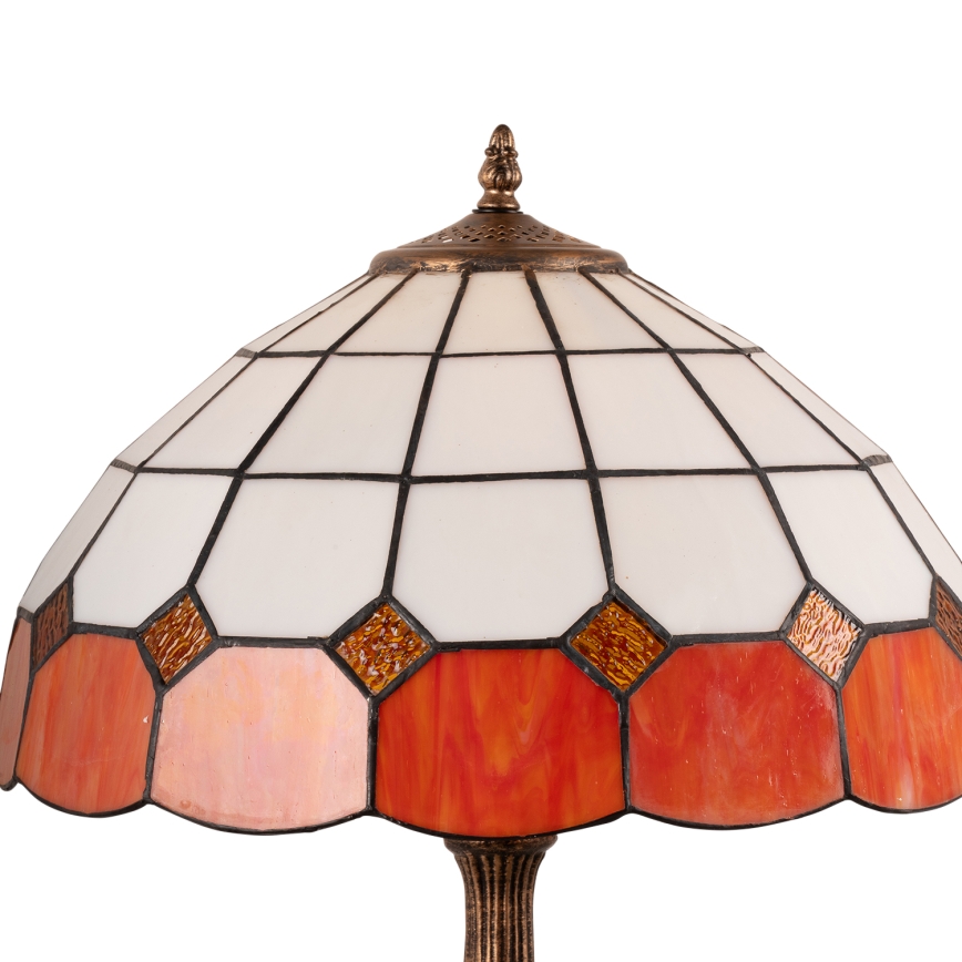 Brilagi - Candeeiro de mesa Tiffany SIENNA em vitral 2xE27/60W/230V