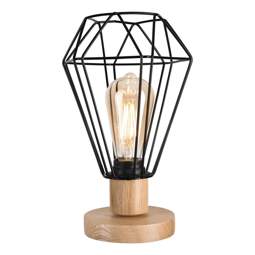 Brilagi - Candeeiro de mesa WOODY BASKET 1xE27/60W/230V carvalho