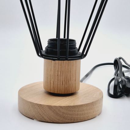 Brilagi - Candeeiro de mesa WOODY BASKET 1xE27/60W/230V carvalho