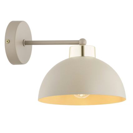 Brilagi - Candeeiro de parede 1xE27/60W/230V bege/dourado