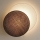 Brilagi - Candeeiro de parede CIRCLES 1xE27/60W/230V diâmetro 45 cm creme/castanho