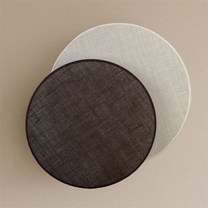 Brilagi - Candeeiro de parede CIRCLES 1xE27/60W/230V diâmetro 45 cm creme/castanho