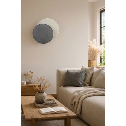 Brilagi - Candeeiro de parede CIRCLES 1xE27/60W/230V Ø 45 cm creme/cinzento