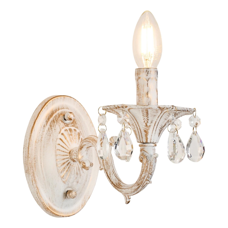 Brilagi - Candeeiro de parede CLASSIC 1xE14/60W/230V creme/pátina