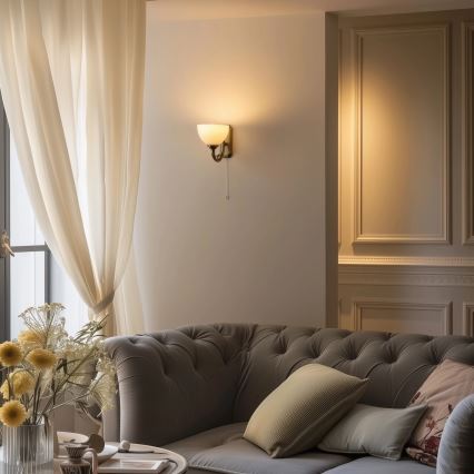 Brilagi - Candeeiro de parede CLASSIC 1xE27/60W/230V latão