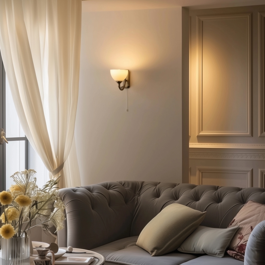 Brilagi - Candeeiro de parede CLASSIC 1xE27/60W/230V latão