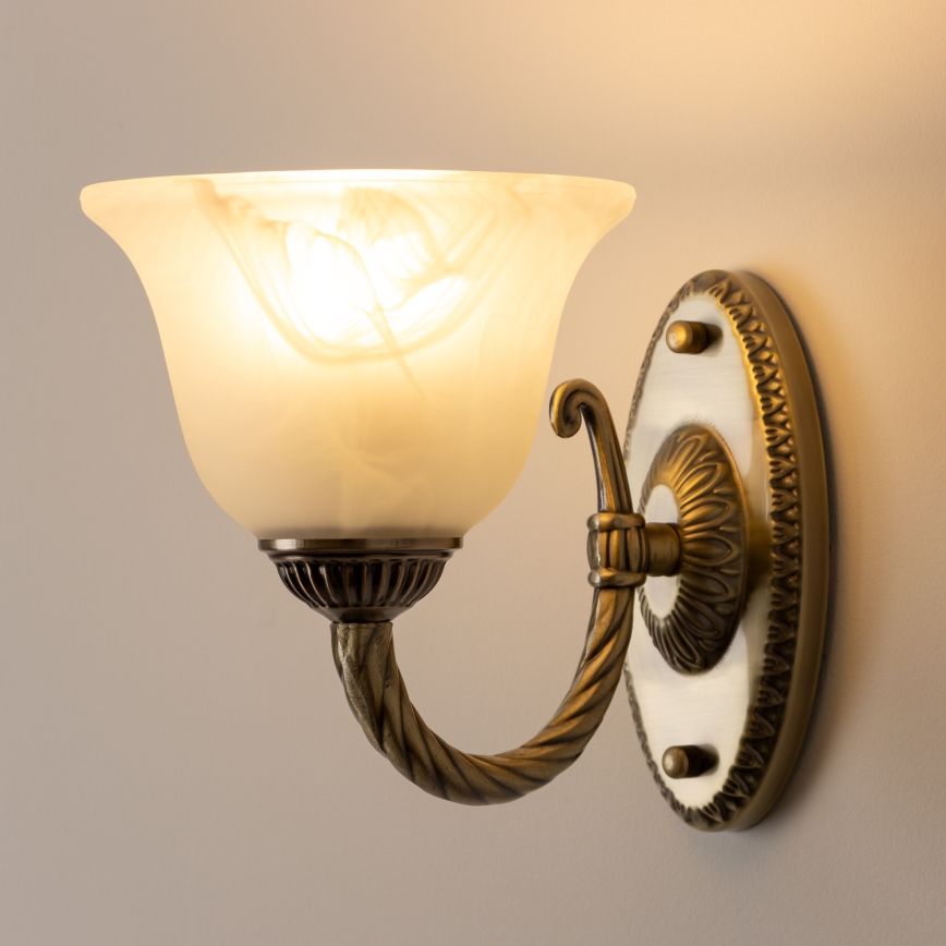 Brilagi - Candeeiro de parede CLASSIC 1xE27/60W/230V latão