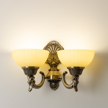 Brilagi - Candeeiro de parede CLASSIC 2xE27/60W/230V latão