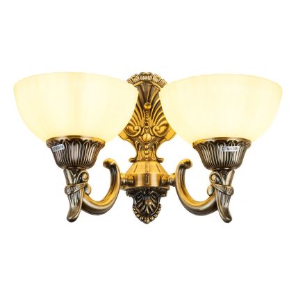 Brilagi - Candeeiro de parede CLASSIC 2xE27/60W/230V latão