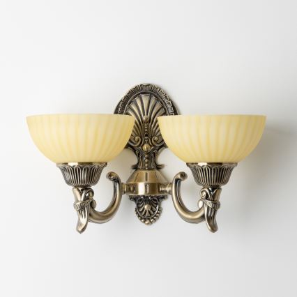 Brilagi - Candeeiro de parede CLASSIC 2xE27/60W/230V latão