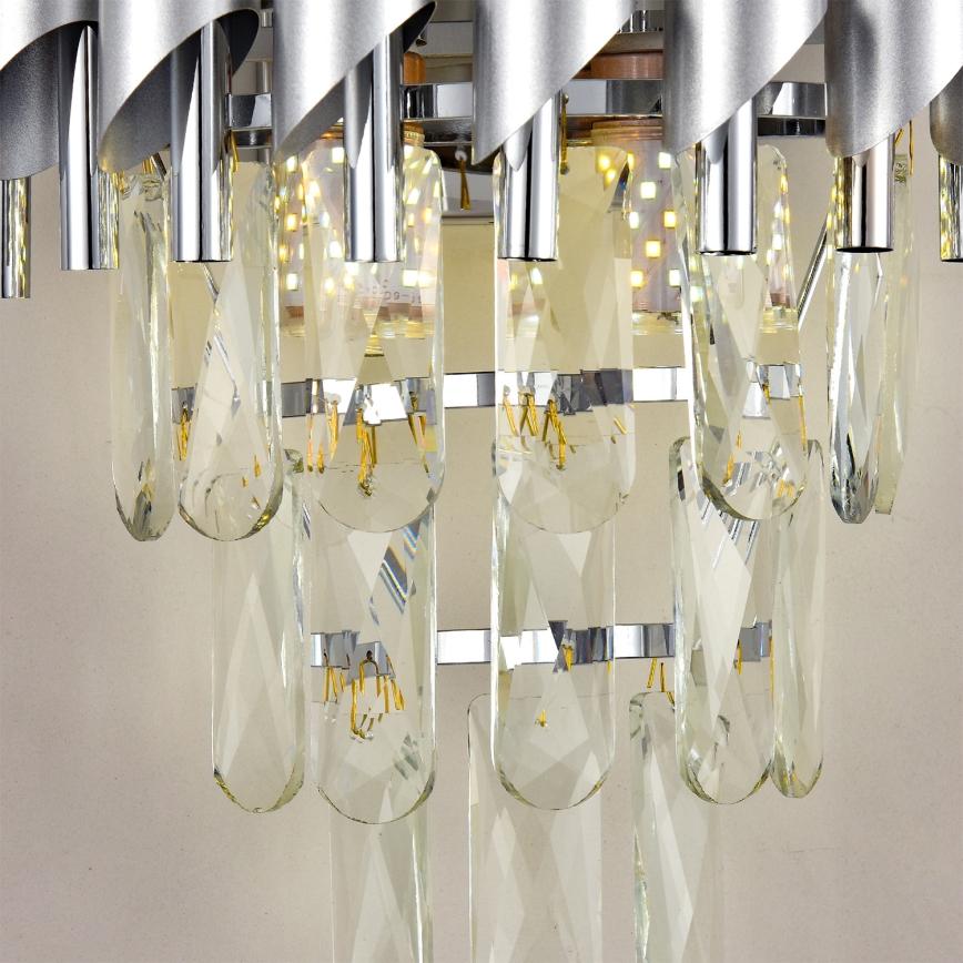 Brilagi - Candeeiro de parede ECLIPSE 2xE14/10W/230V prateado