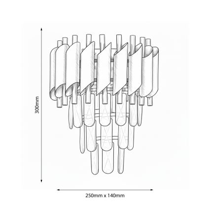 Brilagi - Candeeiro de parede ECLIPSE 2xE14/10W/230V prateado