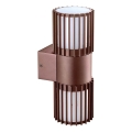 BRILAGI - Candeeiro de parede exterior ARMOR 2xGU10/35W/230V IP44 castanho