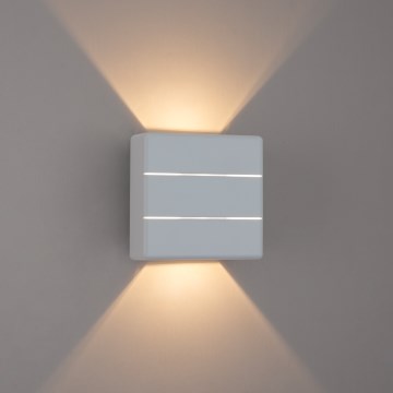 Brilagi - Candeeiro de parede exterior DOUBLERAY LINE LED/6W/230V branco IP54