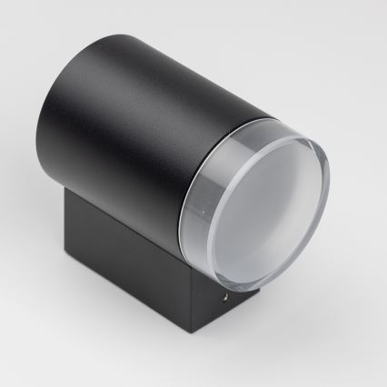 Brilagi - Arandela exterior LED RGBW dimerizável MATERA 1xGU10/4,8W/230V 3000K IP54 preta + comando remoto