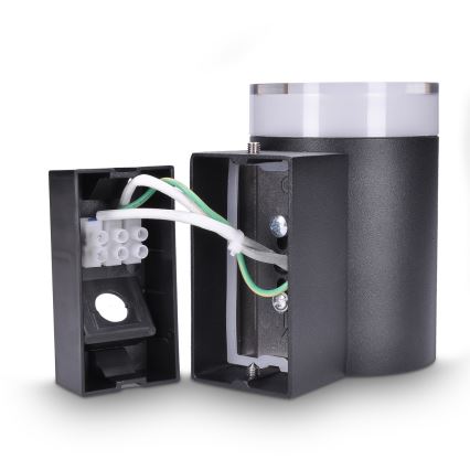 Brilagi - Arandela exterior LED RGBW dimerizável MATERA 1xGU10/4,8W/230V 3000K IP54 preta + comando remoto