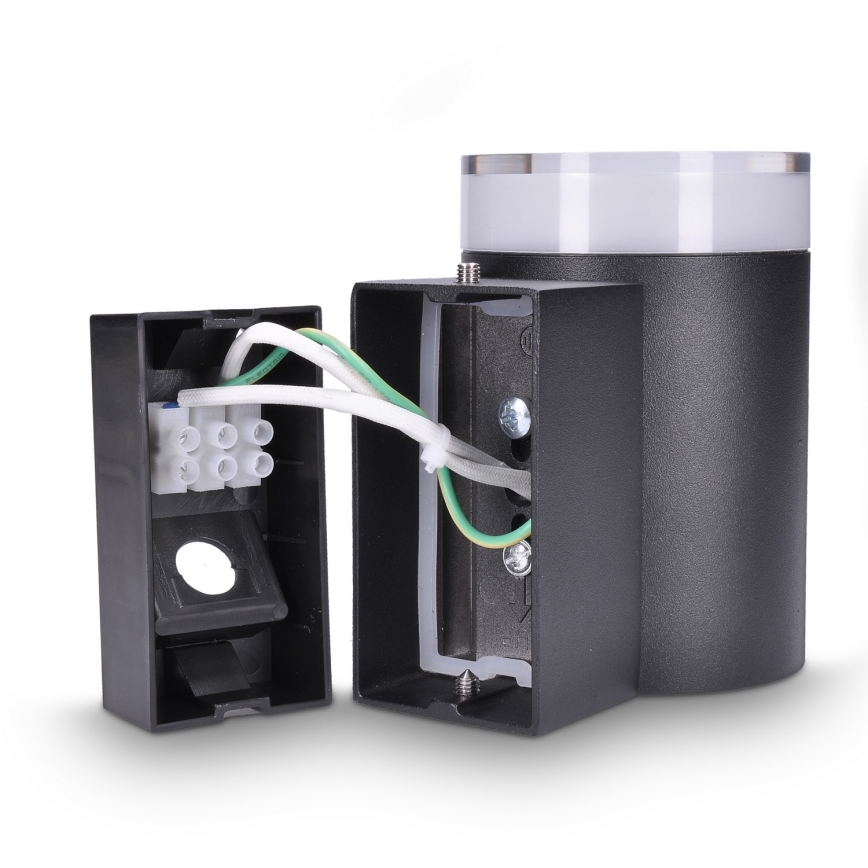 Brilagi - Arandela exterior LED RGBW dimerizável MATERA 1xGU10/4,8W/230V 3000K IP54 preta + comando remoto