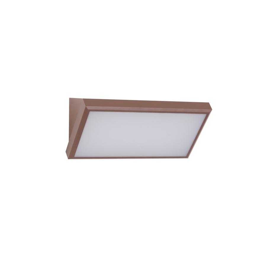 Brilagi - Candeeiro de parede exterior TRIANGLE LED/20W/230V, castanho, IP65