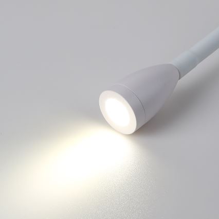 BRILAGI - Luminária de parede flexível LED MAYA DOUBLE LED/4W/230V + LED/3W branca