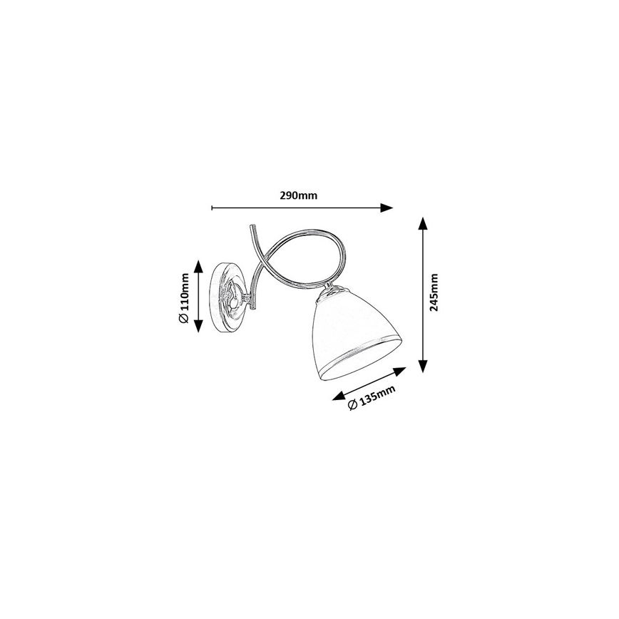 Brilagi - Candeeiro de parede FRED 1xE27/60W/230V cromado brilhante