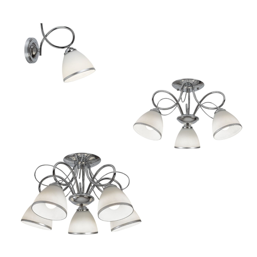 Brilagi - Candeeiro de parede FRED 1xE27/60W/230V cromado brilhante