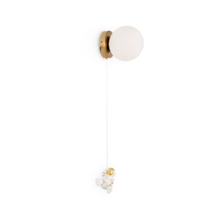 Brilagi - Candeeiro de parede infantil ASTRO 1xE14/15W/230V branco