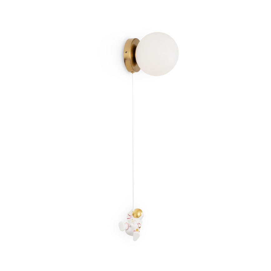 Brilagi - Candeeiro de parede infantil ASTRO 1xE14/15W/230V branco