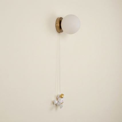 Brilagi - Candeeiro de parede infantil ASTRO 1xE14/15W/230V branco