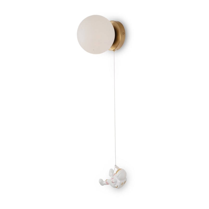 Brilagi - Candeeiro de parede infantil ASTRO 1xE14/15W/230V branco