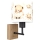Brilagi - Candeeiro de parede infantil BOBO WOOD 1xE27/25W/230V carvalho/preto/branco/ursinhos