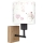 Brilagi - Candeeiro de parede infantil BOBO WOOD 1xE27/25W/230V carvalho/preto/creme/coelhinhos