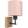 Brilagi - Candeeiro de parede infantil BOBO WOOD 1xE27/25W/230V carvalho/preto/rosa