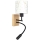Brilagi - Candeeiro de parede infantil flexível LED BOBO WOOD 1xE27/25W/230V + LED/3W carvalho/preto/branco/coelhinhos