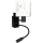 Brilagi - Candeeiro de parede infantil LED flexível BOBO 1xE27/25W/230V + LED/3W preto/branco/coelhinhos