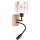 Brilagi - Candeeiro de parede infantil LED flexível BOBO WOOD 1xE27/25W/230V + LED/3W carvalho/preto/branco/rosa/sapatilhas de ballet
