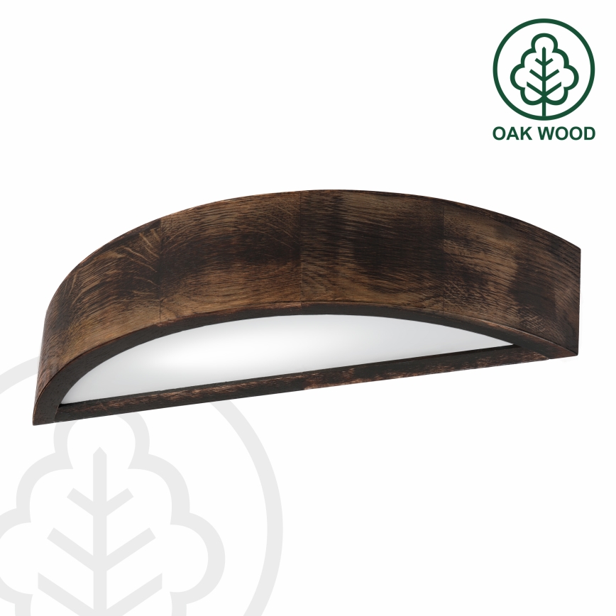 Brilagi - Candeeiro de parede LED CARVALHO SMOKEY 1xE27/60W/230V carvalho