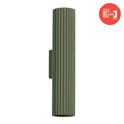 Brilagi - Candeeiro de parede LED CRESTO 2xGU10/10W/230V 30 cm verde