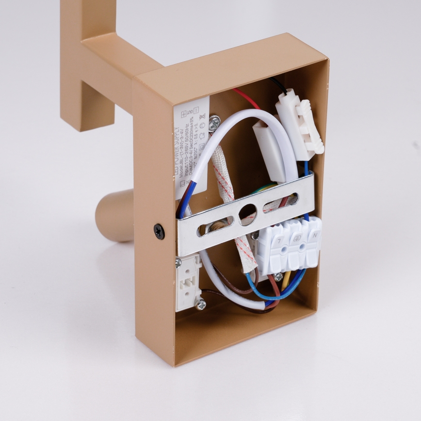 Brilagi - Candeeiro de parede LED DEYA 1xE14/40W/230V + LED/3W linho/dourado