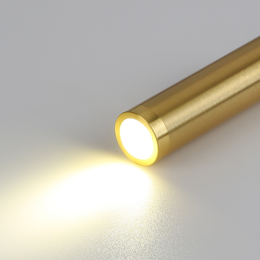 Brilagi - Candeeiro de parede LED flexível com porta USB MAYA LED/3W/230V 4000K preto/dourado