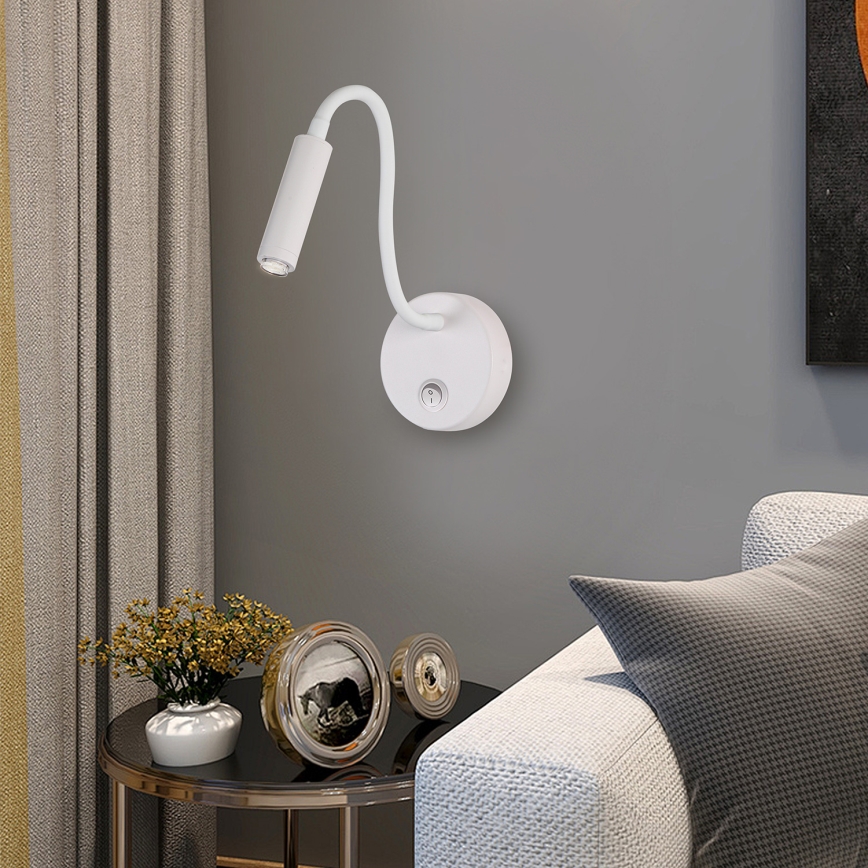 Brilagi - Candeeiro de parede LED flexível com regulação MAYA 1xG9/4W/230V branco 2700-6500K Wi-Fi Tuya