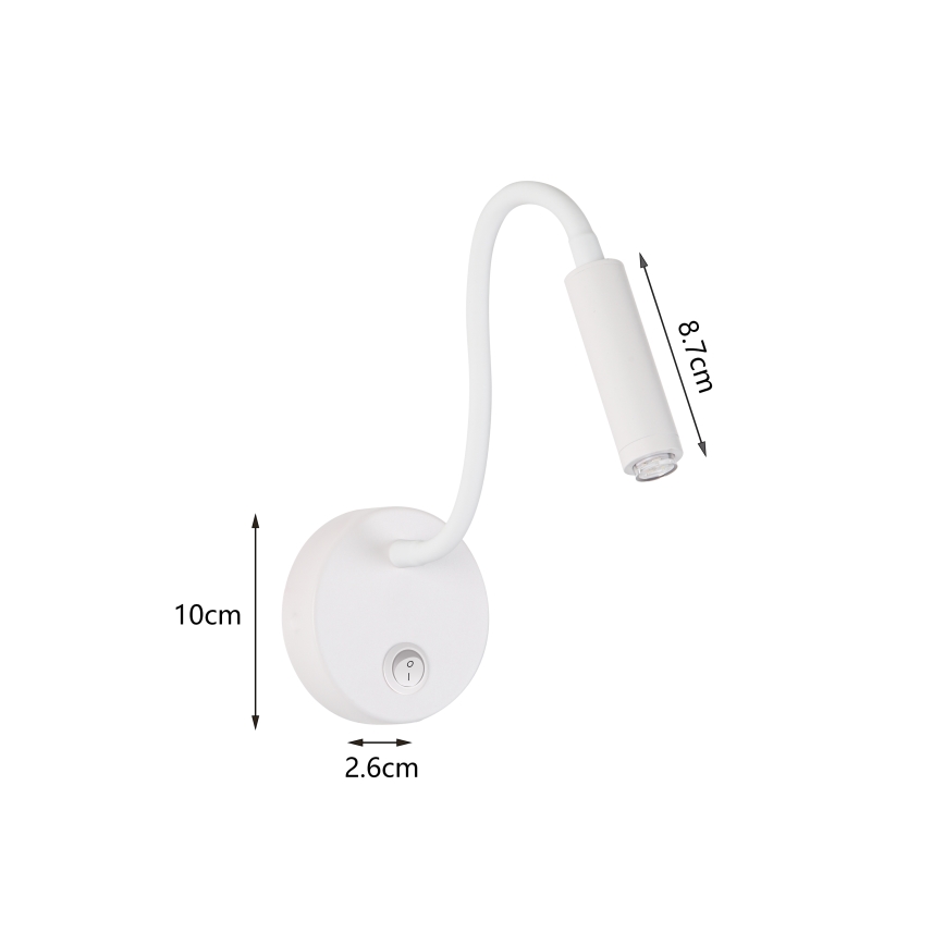 Brilagi - Candeeiro de parede LED flexível com regulação MAYA 1xG9/4W/230V branco 2700-6500K Wi-Fi Tuya